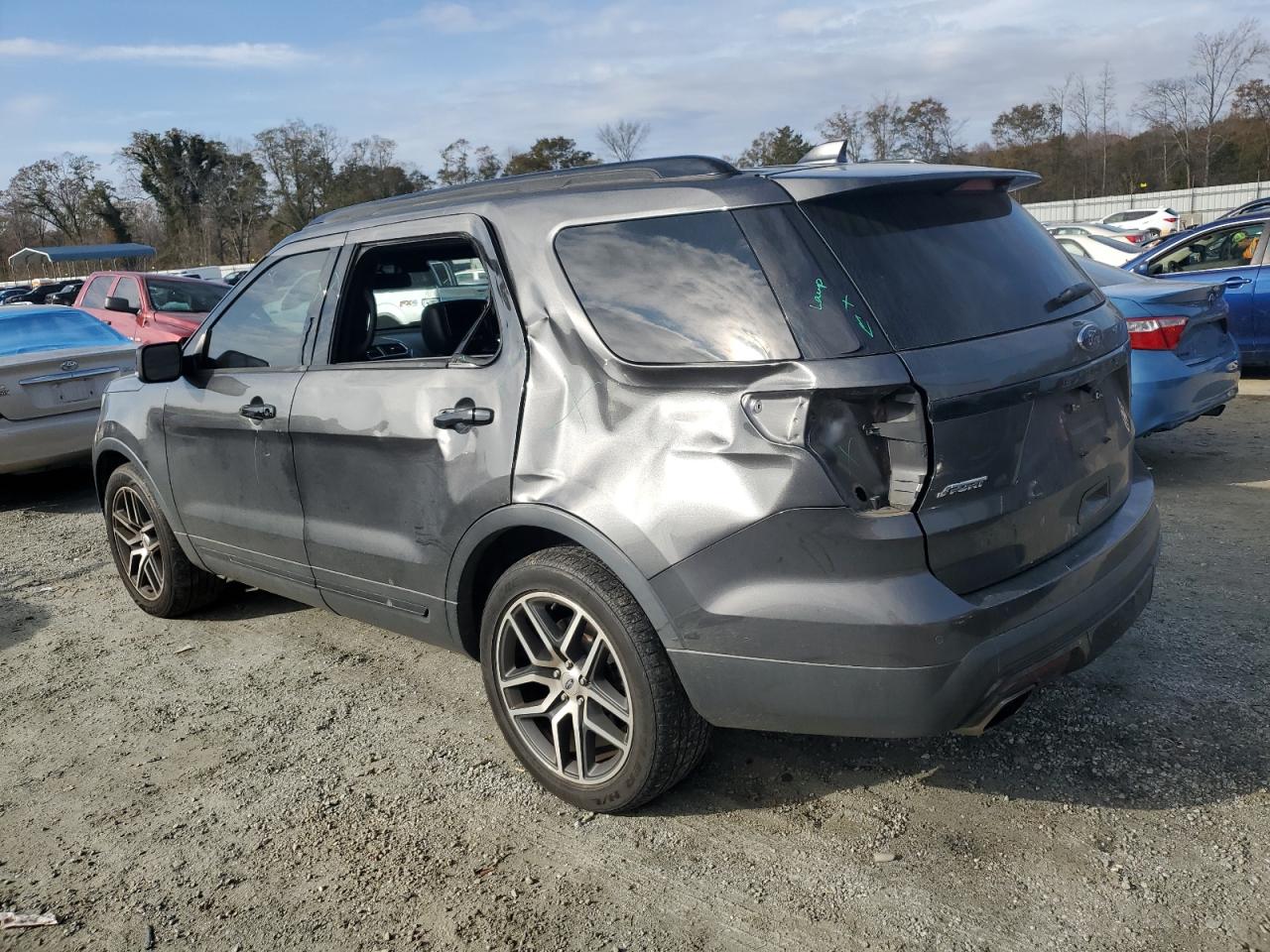 2016 Ford Explorer VIN 1FM5K8GTXGGB02580 Copart auction photo, side damage thumbnail 2