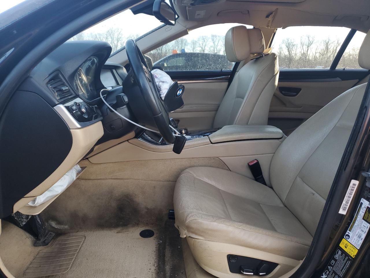 2012 BMW 5er VIN WBAXH5C50CDW03925 Copart auction photo, front end damage thumbnail 7