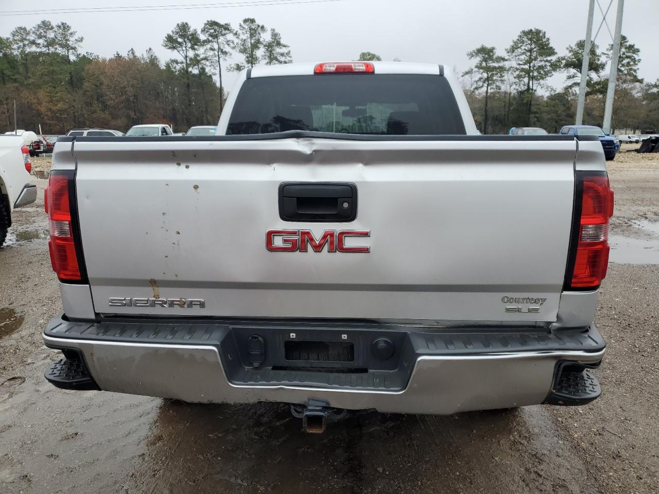 2014 GMC Sierra VIN 3GTU2UEC0EG327314 Copart auction photo, front end / rear end damage thumbnail 6