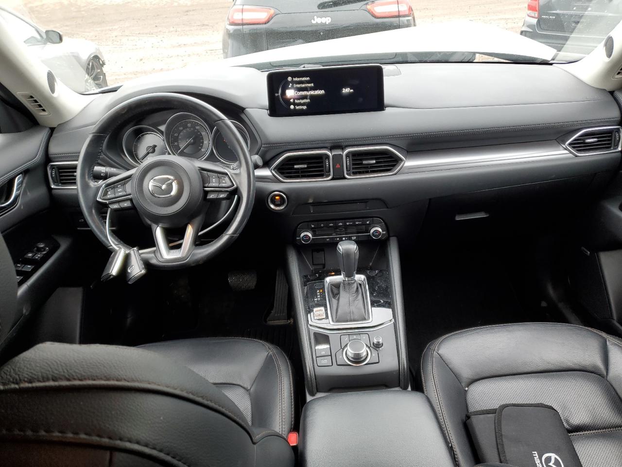 2021 Mazda CX-5 VIN JM3KFBCM7M1474827 Copart auction photo, front end / side damage thumbnail 8