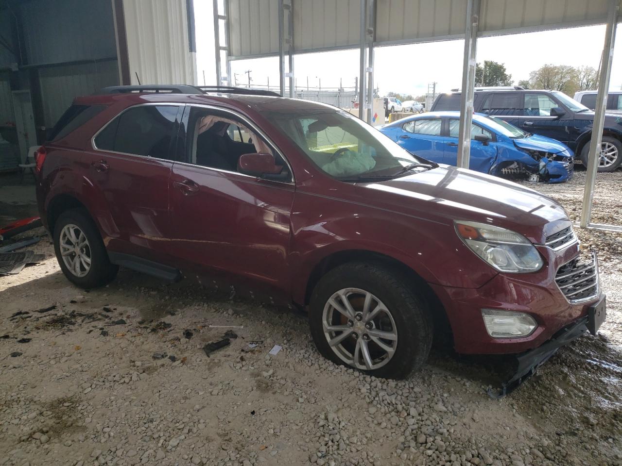 2017 Chevrolet Equinox VIN 2GNALCEK3H6154915 Copart auction photo, front end / side damage thumbnail 4