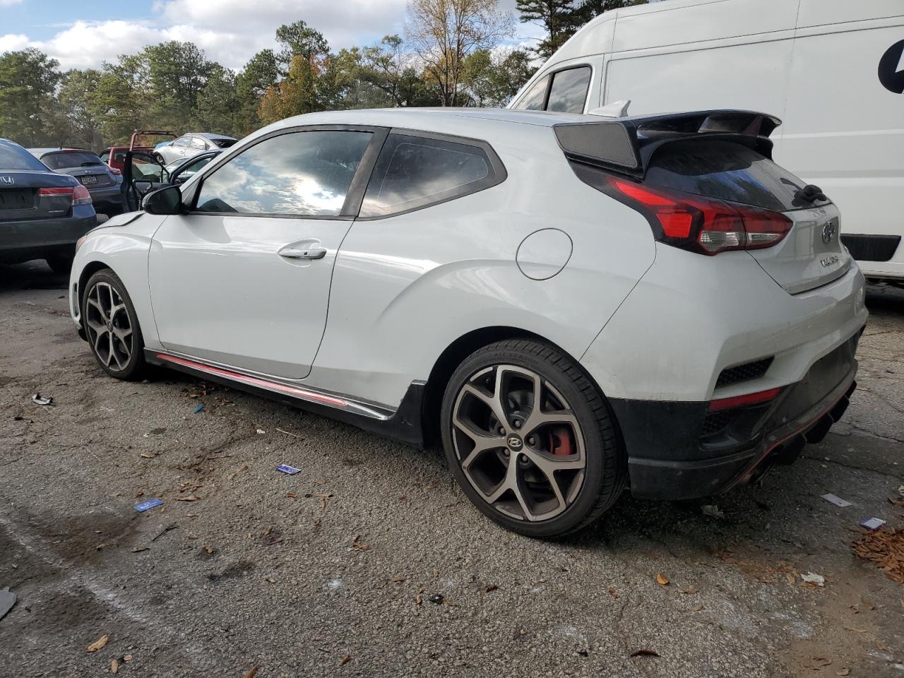 2019 Hyundai Veloster VIN KMHT36AH4KU001624 Copart auction photo, front end damage thumbnail 2