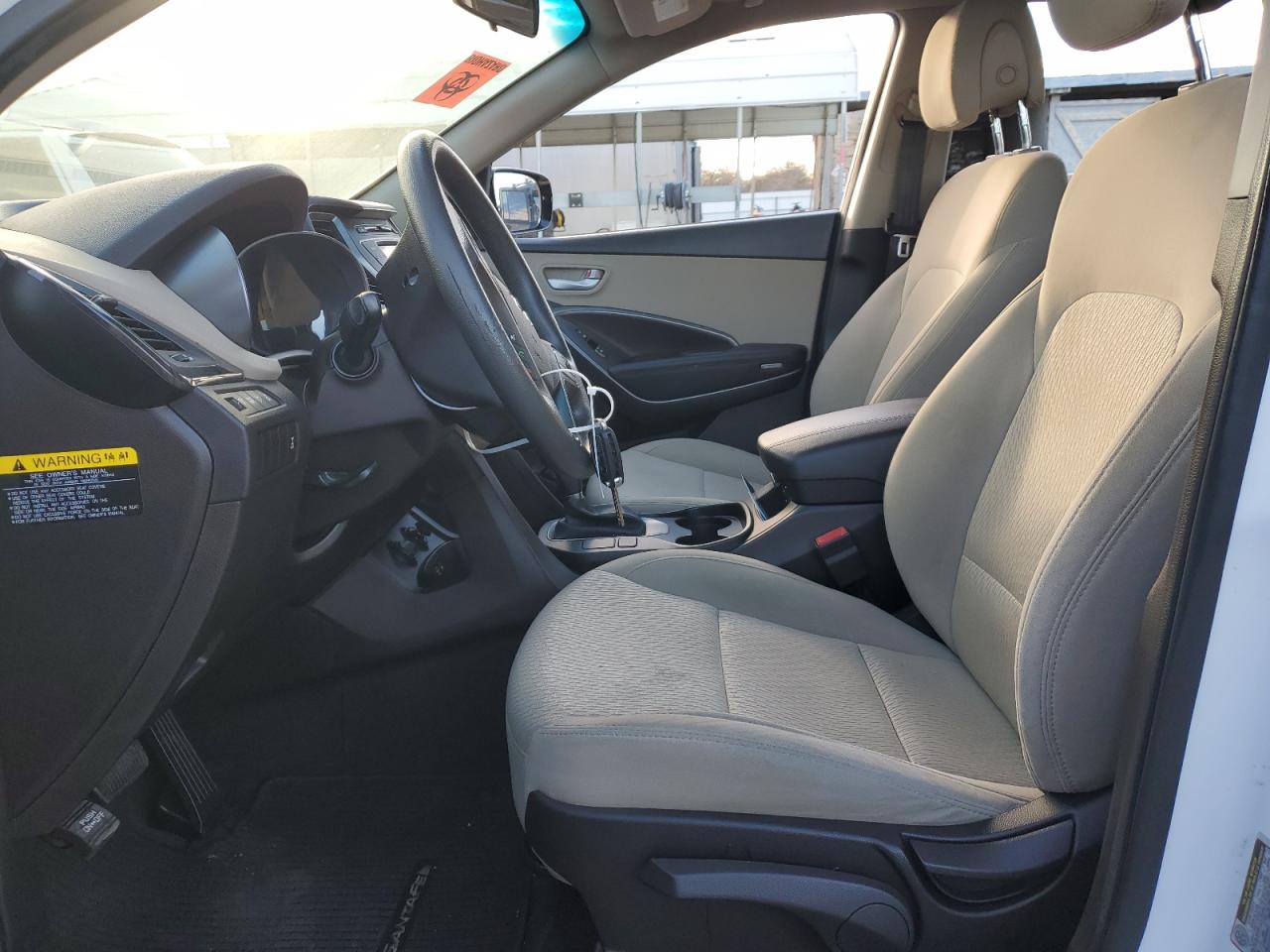 2017 Hyundai Santa Fe VIN 5NMZTDLB3HH028535 Copart auction photo, mechanical damage thumbnail 7