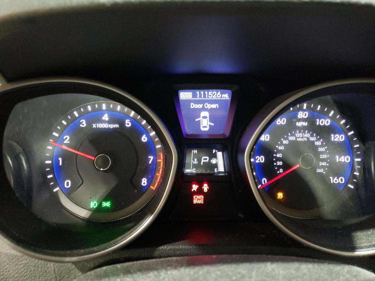 2013 Hyundai Elantra VIN KMHD35LE4DU055848 Copart auction photo, side / rear end damage thumbnail 9