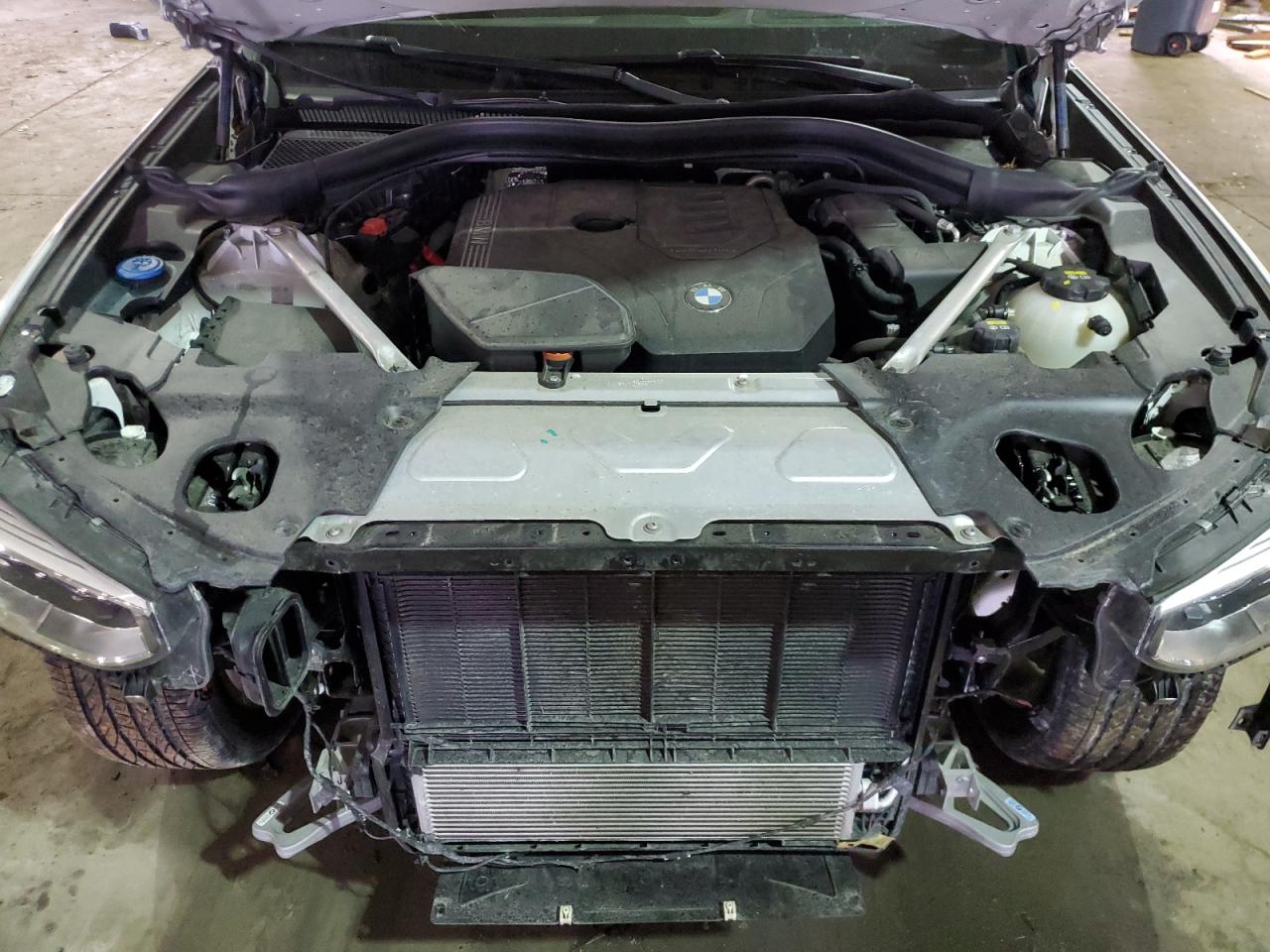 2021 BMW X3 VIN 5UXTY5C08M9G09905 Copart auction photo, rear end / front end damage thumbnail 12