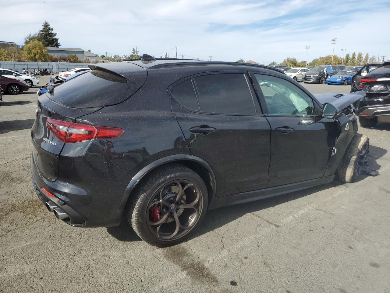 2022 Alfa Romeo Stelvio VIN ZASPAKEV3N7D46013 Copart auction photo, front end damage thumbnail 3