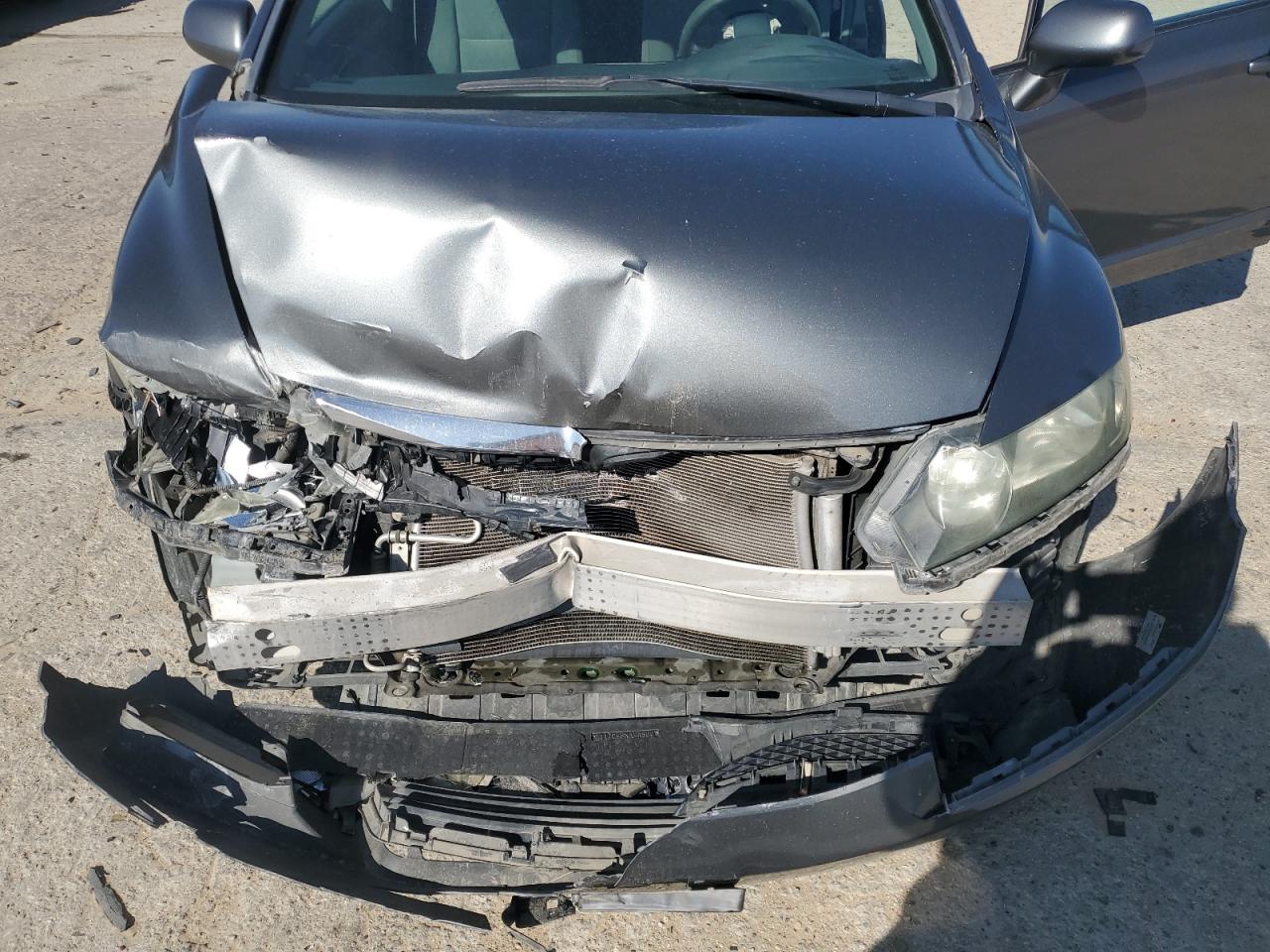 2010 Honda Civic VIN 19XFA1F52AE063366 Copart auction photo, front end damage thumbnail 12