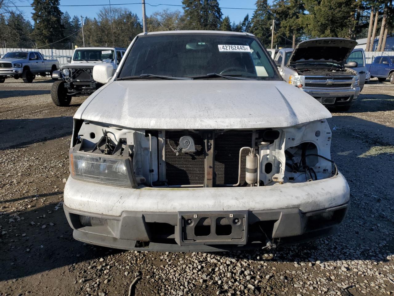 2012 Chevrolet Colorado VIN 1GCHTCFE2C8105465 Copart auction photo, front end / side damage thumbnail 5