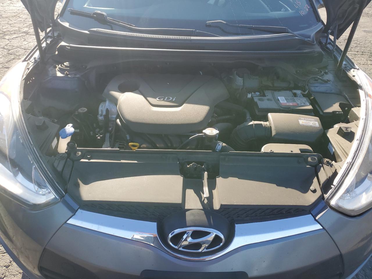 2017 Hyundai Veloster VIN KMHTC6AD9HU313363 Copart auction photo, side / rear end damage thumbnail 12