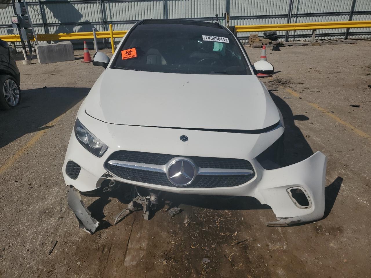 2019 Mercedes-Benz A-klasse VIN WDD3G4EB2KW016538 Copart auction photo, front end / side damage thumbnail 5