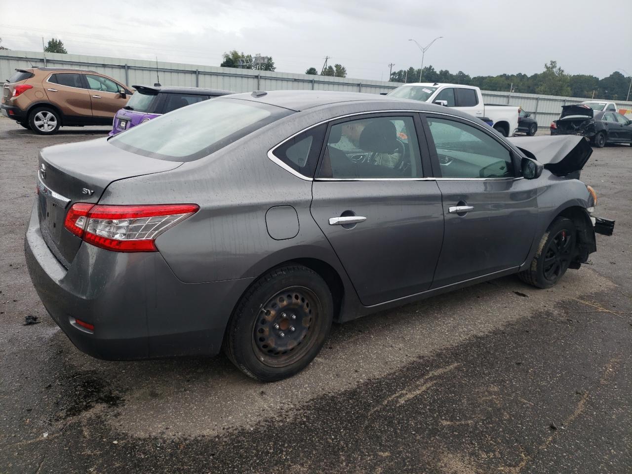 2015 Nissan Sentra VIN 3N1AB7AP2FL669727 Copart auction photo, front end damage thumbnail 3