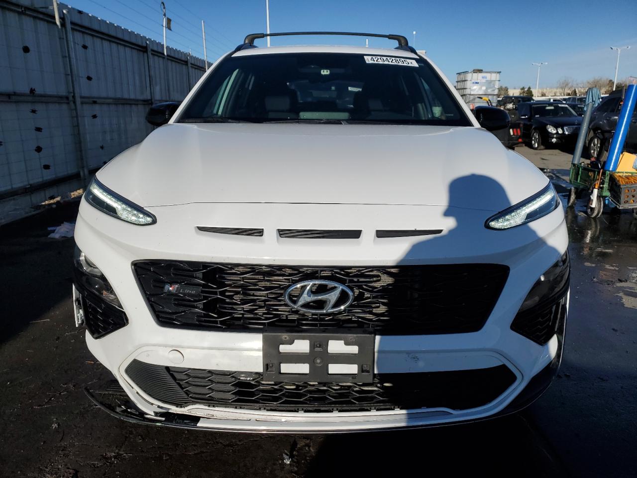 2022 Hyundai Kona VIN KM8K3CA33NU796555 Copart auction photo, rear end damage thumbnail 5