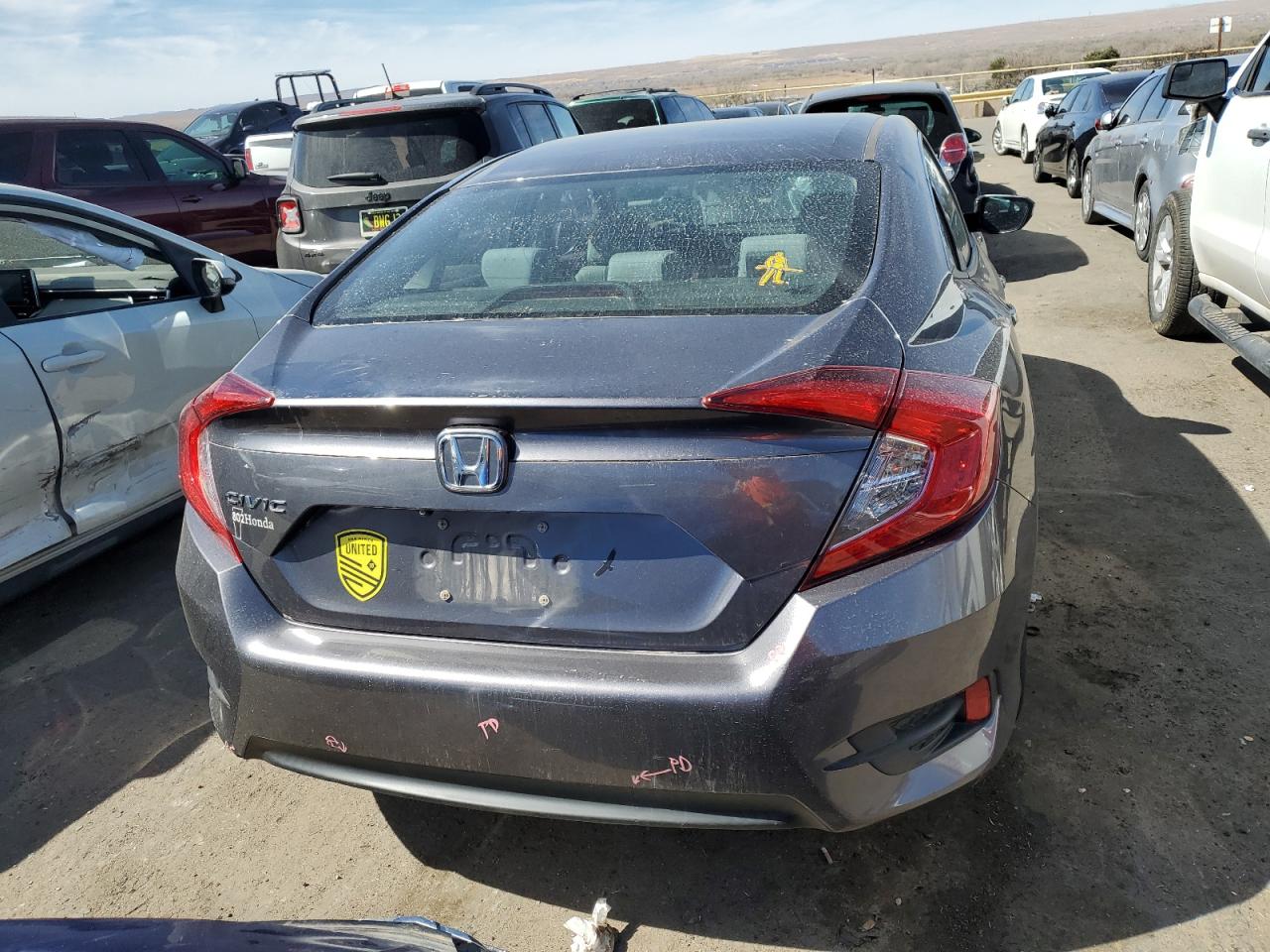2017 Honda Civic VIN 19XFC2E52HE006547 Copart auction photo, minor dent/scratches damage thumbnail 6