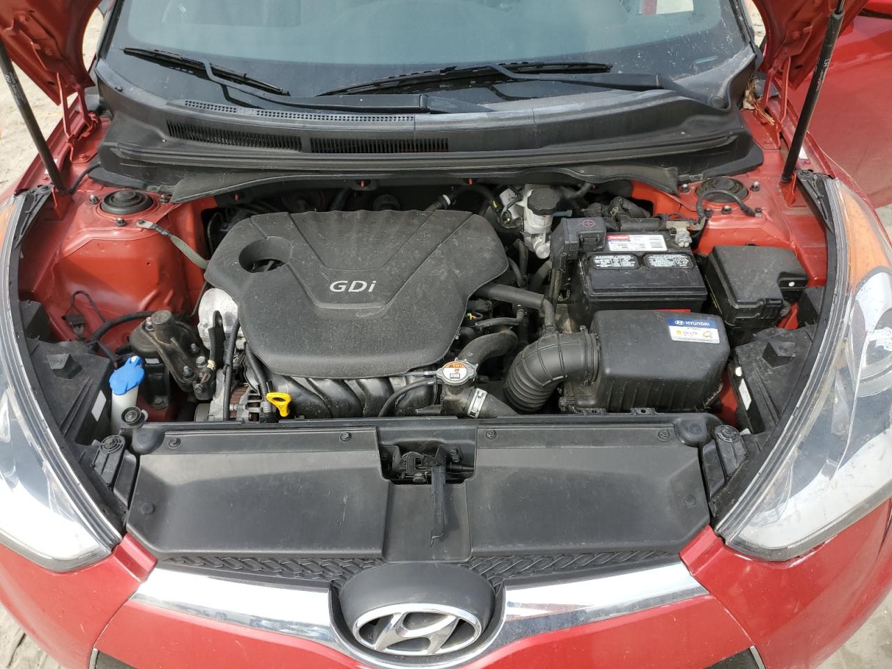 2016 Hyundai Veloster VIN KMHTC6ADXGU251048 Copart auction photo, front end damage thumbnail 11