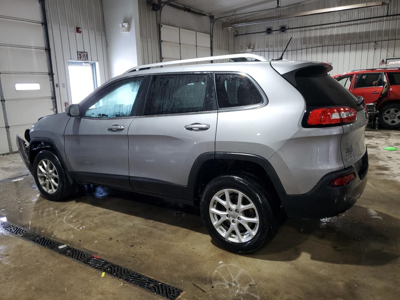 2014 Jeep Grand Cherokee VIN 1C4PJMCB0EW203801 Copart auction photo, front end / side damage thumbnail 2