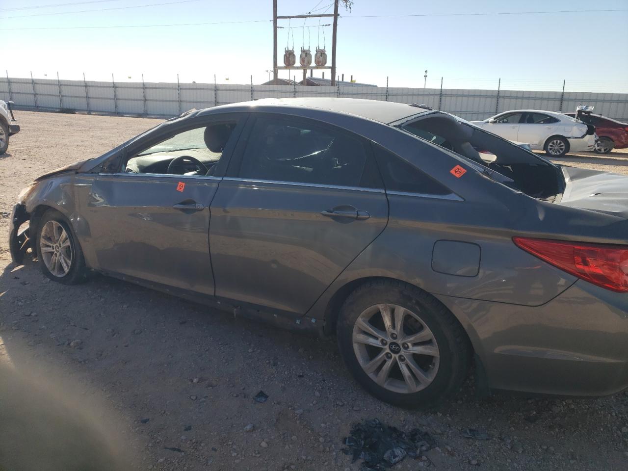 2013 Hyundai Sonata VIN 5NPEB4AC4DH724167 Copart auction photo, all over damage thumbnail 2