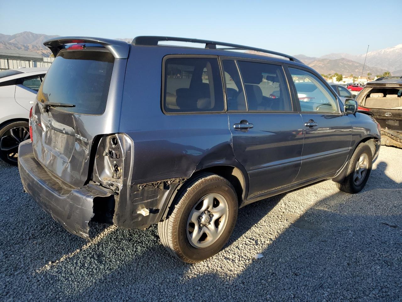 2007 Toyota Highlander VIN JTEDD21A470165967 Copart auction photo, front end / rear end damage thumbnail 3