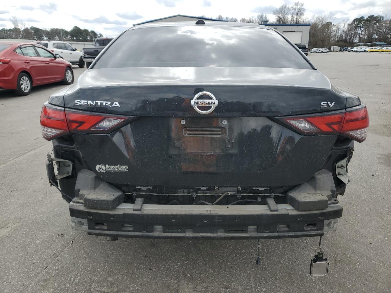 2022 Nissan Sentra VIN 3N1AB8CV7NY256303 Copart auction photo, rear end damage thumbnail 6