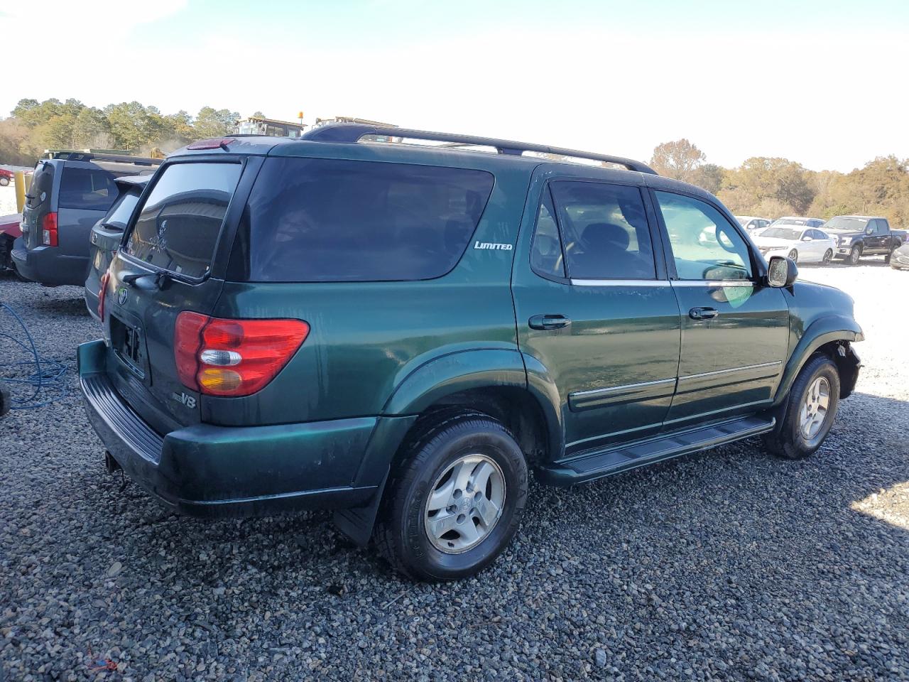 2001 Toyota Sequoia VIN 5TDZT38A11S006451 Copart auction photo, front end damage thumbnail 3