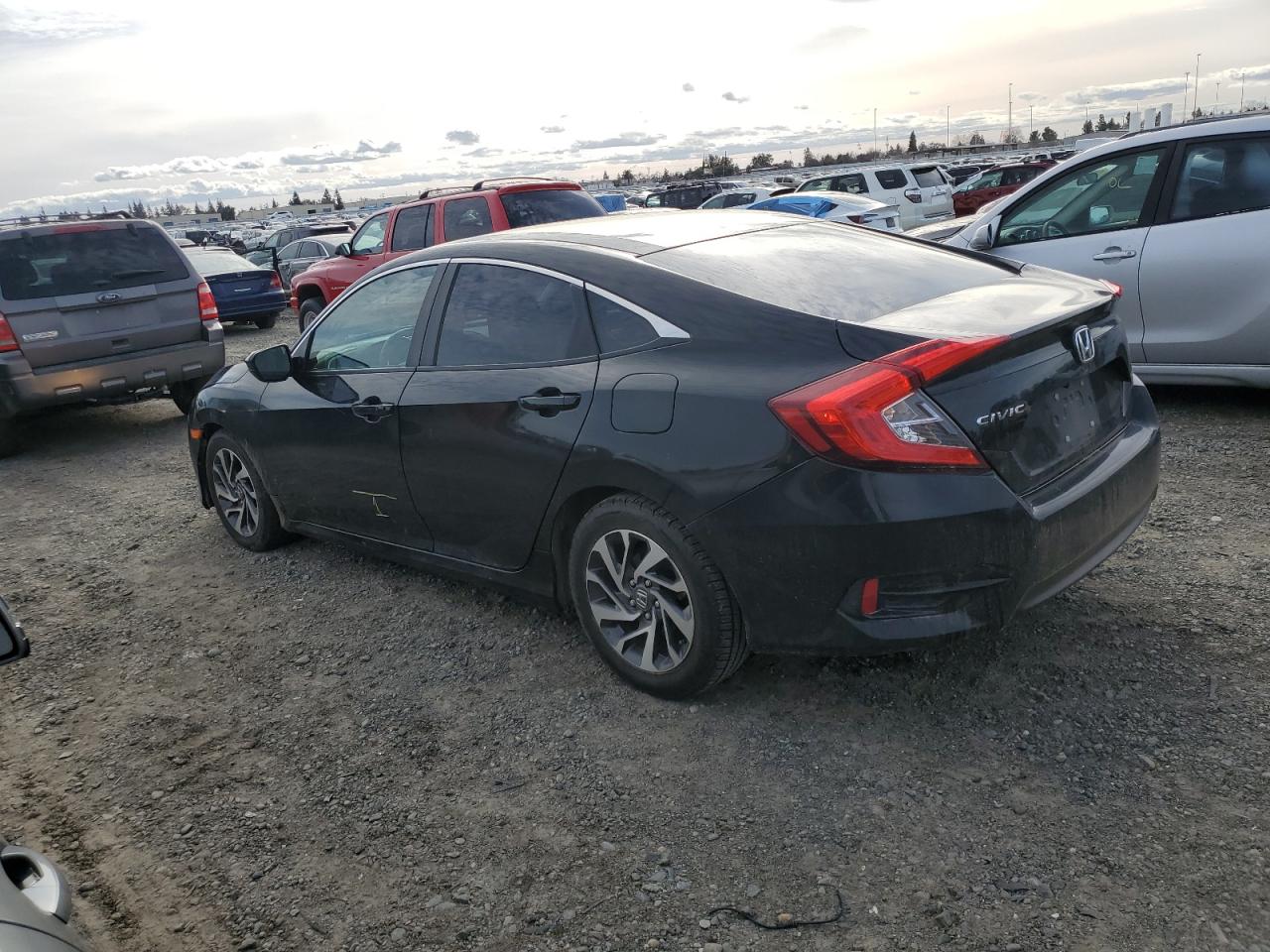 2016 Honda Civic VIN 19XFC2F80GE055219 Copart auction photo, water/flood damage thumbnail 2