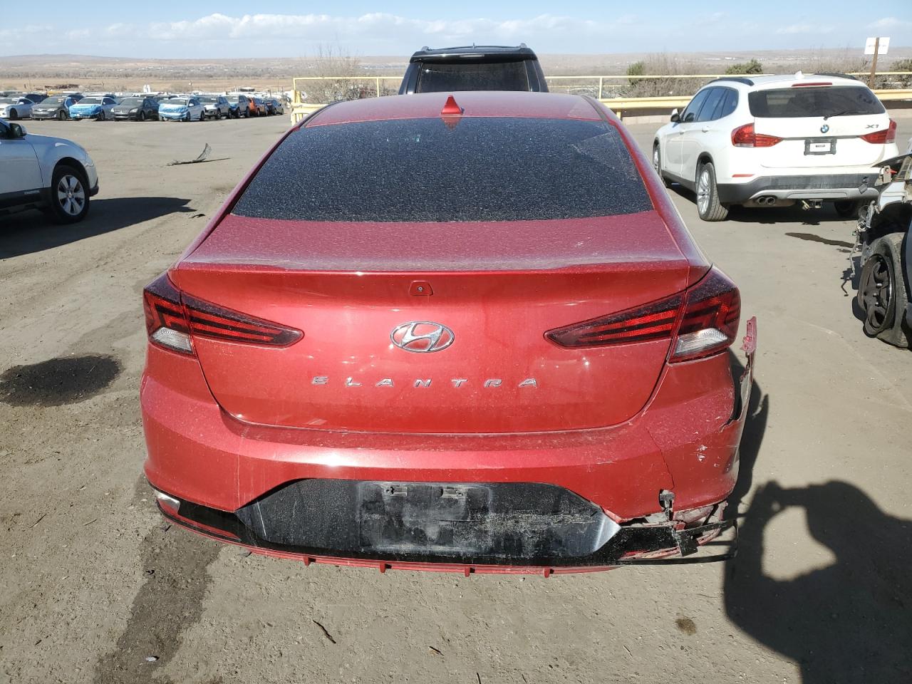 2019 Hyundai Elantra VIN 5NPD84LF6KH409496 Copart auction photo, front end / vandalism damage thumbnail 6