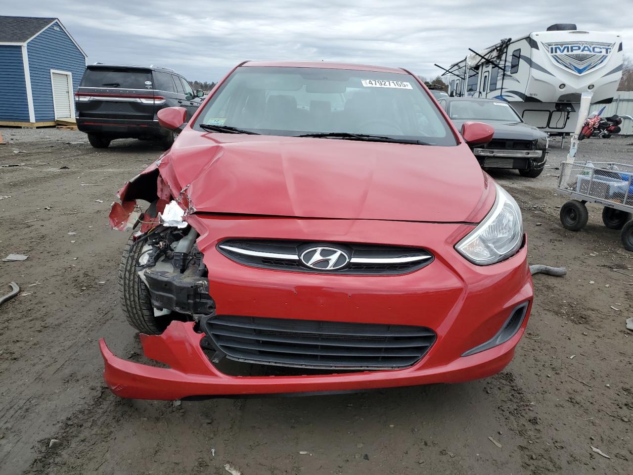 2015 Hyundai Accent VIN KMHCT4AE2FU914964 Copart auction photo, front end / minor dent/scratches damage thumbnail 5