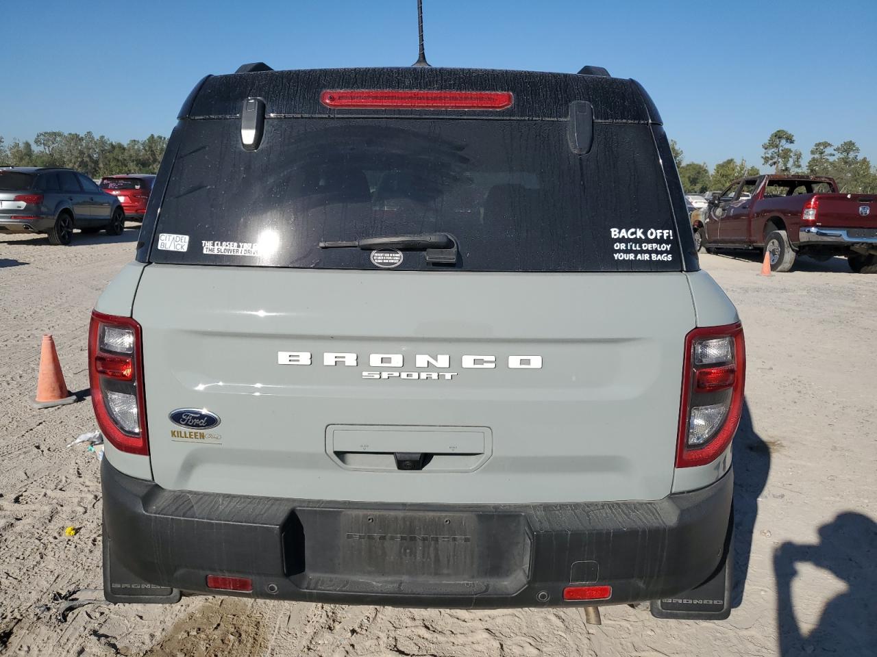 2023 Ford Bronco VIN 3FMCR9C60PRD08055 Copart auction photo, front end damage thumbnail 6