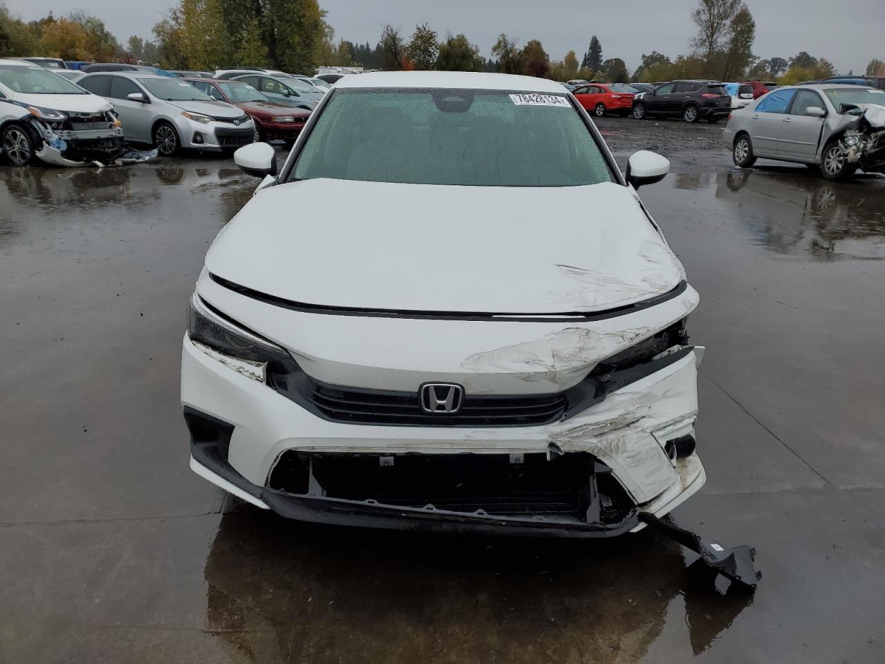 2022 Honda Civic VIN 2HGFE2F22NH518485 Copart auction photo, front end / rear end damage thumbnail 5
