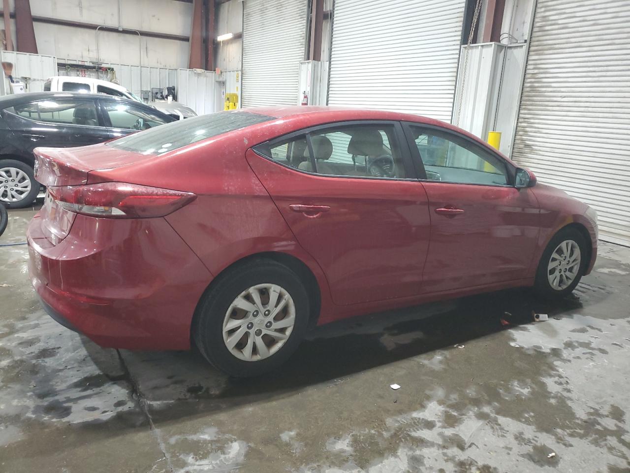2018 Hyundai Elantra VIN KMHD74LF8JU453518 Copart auction photo, front end / side damage thumbnail 3
