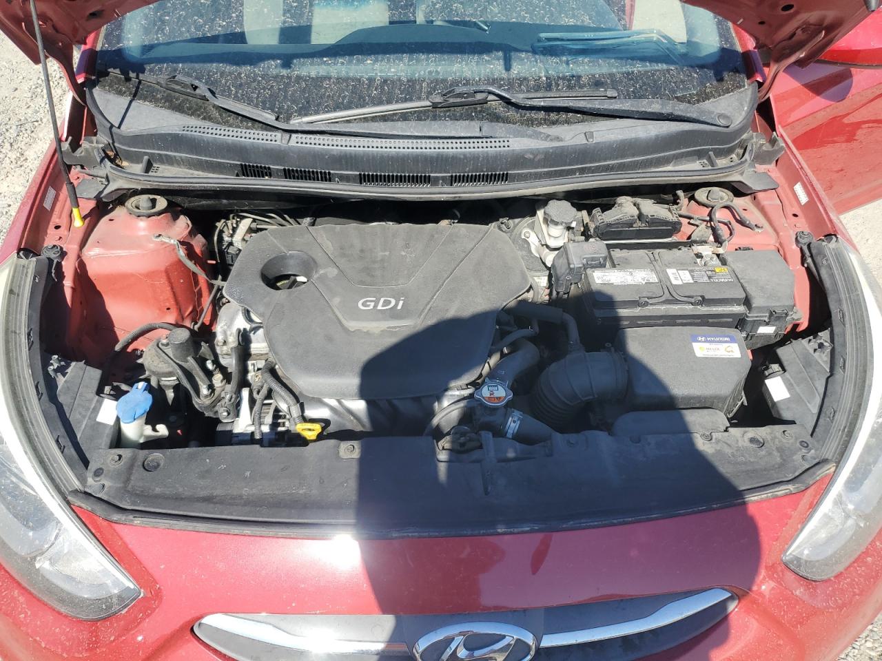 2016 Hyundai Accent VIN KMHCT4AE3GU030033 Copart auction photo, mechanical damage thumbnail 11