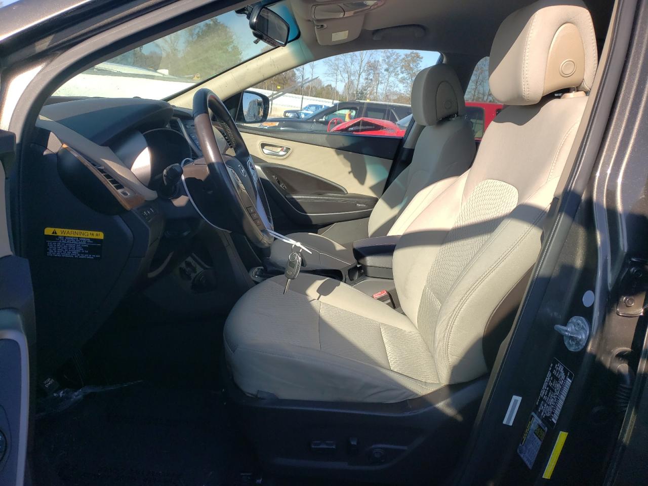 2014 Hyundai Santa Fe VIN 5XYZU3LB0EG222095 Copart auction photo, front end / mechanical damage thumbnail 7
