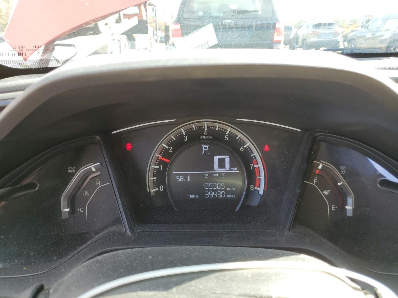 2017 Honda Civic VIN 2HGFC2F54HH503068 Copart auction photo, top/roof / all over damage thumbnail 9