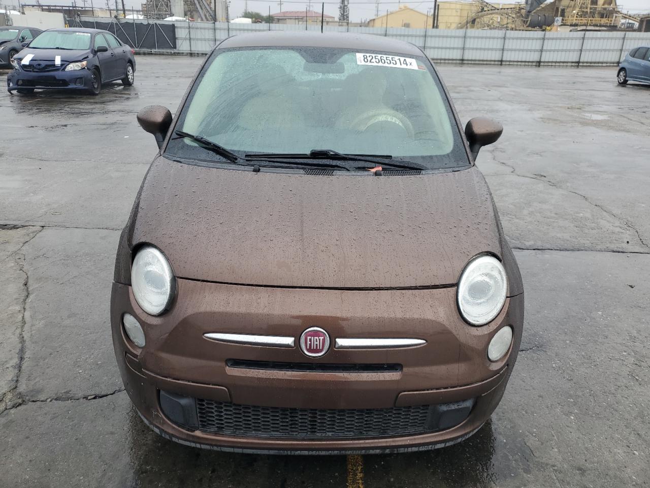 2015 Fiat 500 VIN 3C3CFFAR4FT636626 Copart auction photo, front end damage thumbnail 5
