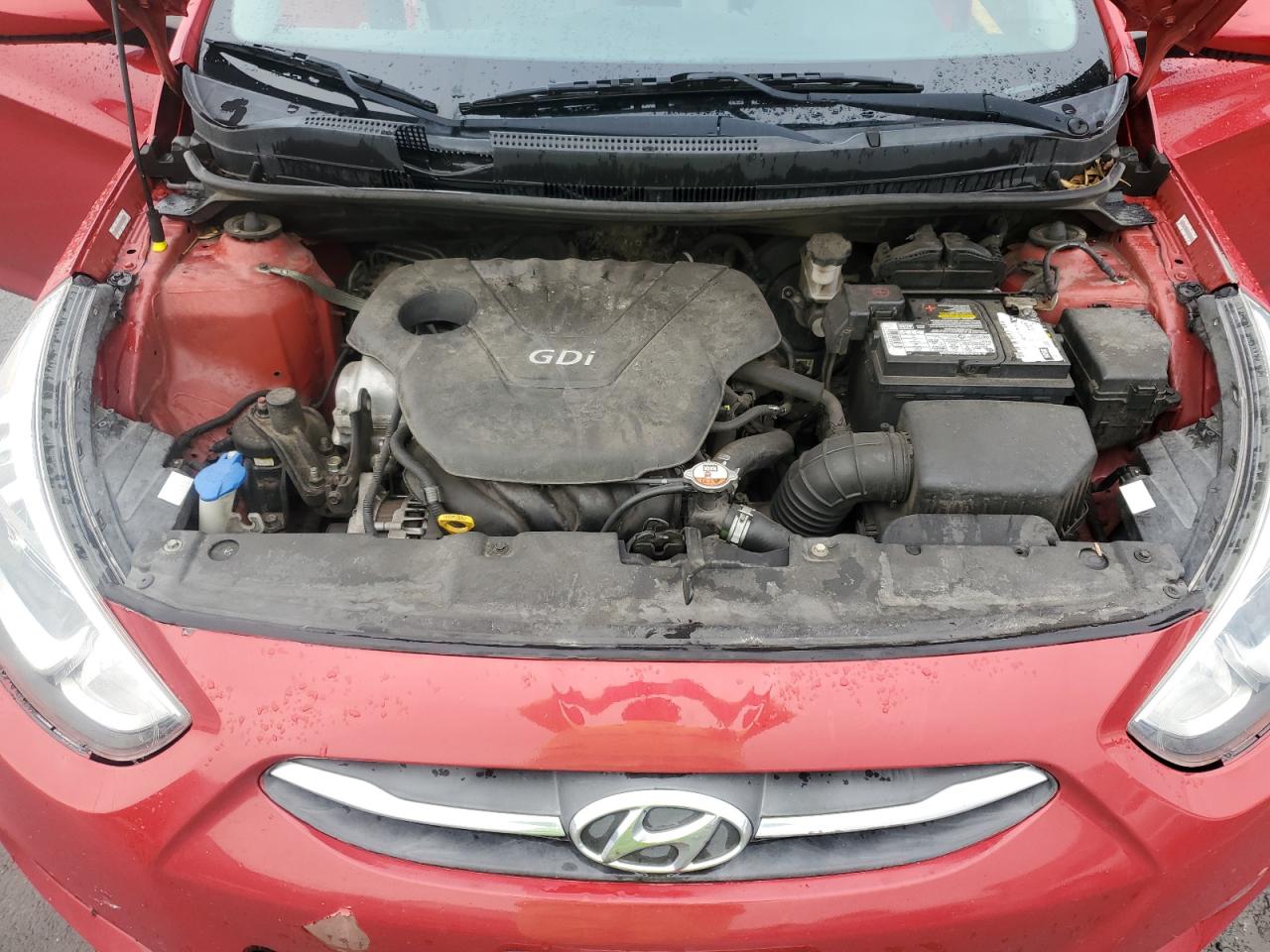 2015 Hyundai Accent VIN KMHCT4AE5FU797011 Copart auction photo, front end damage thumbnail 11