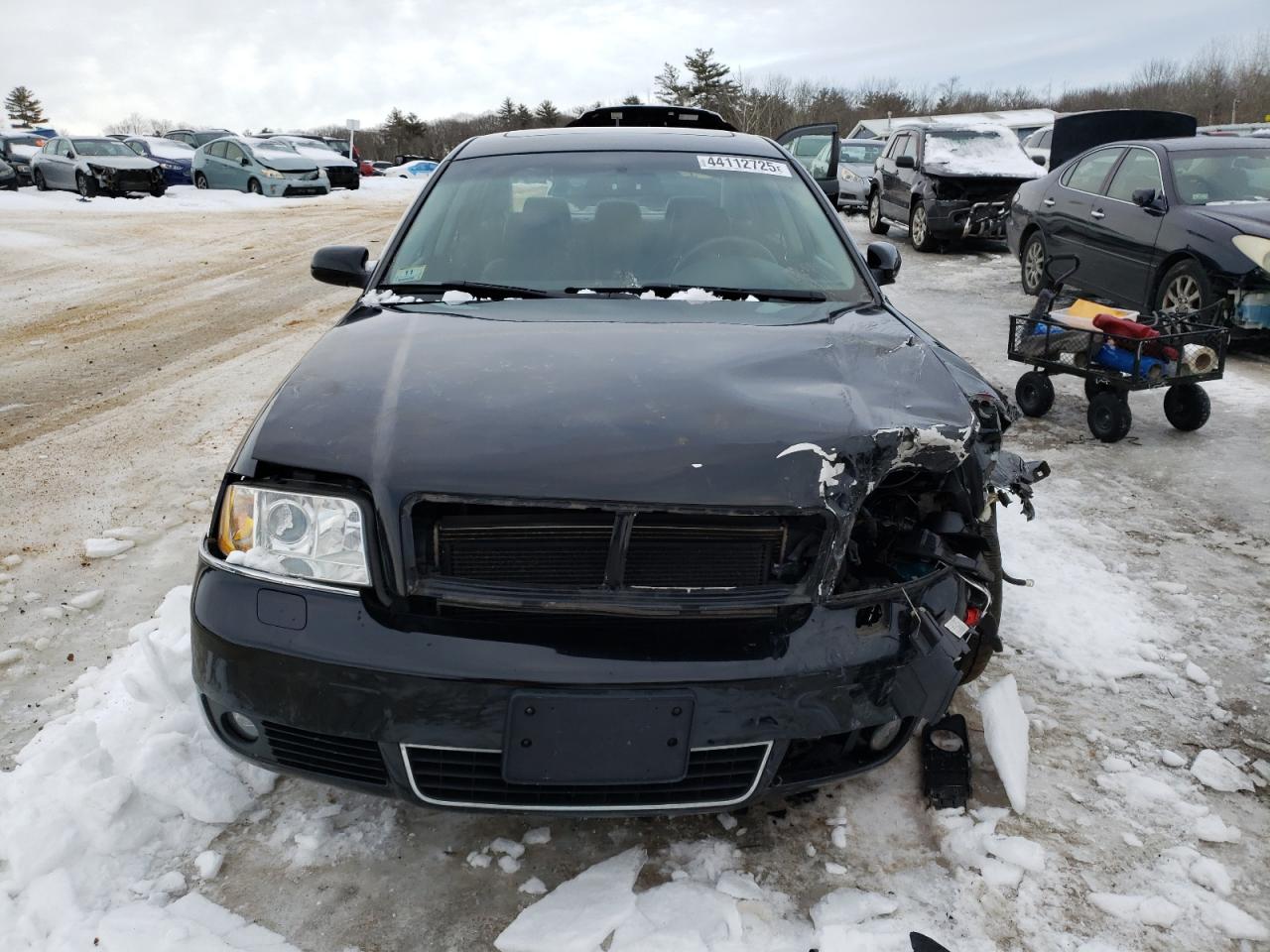 2003 Audi A6 VIN WAULT64B43N038192 Copart auction photo, front end / side damage thumbnail 5