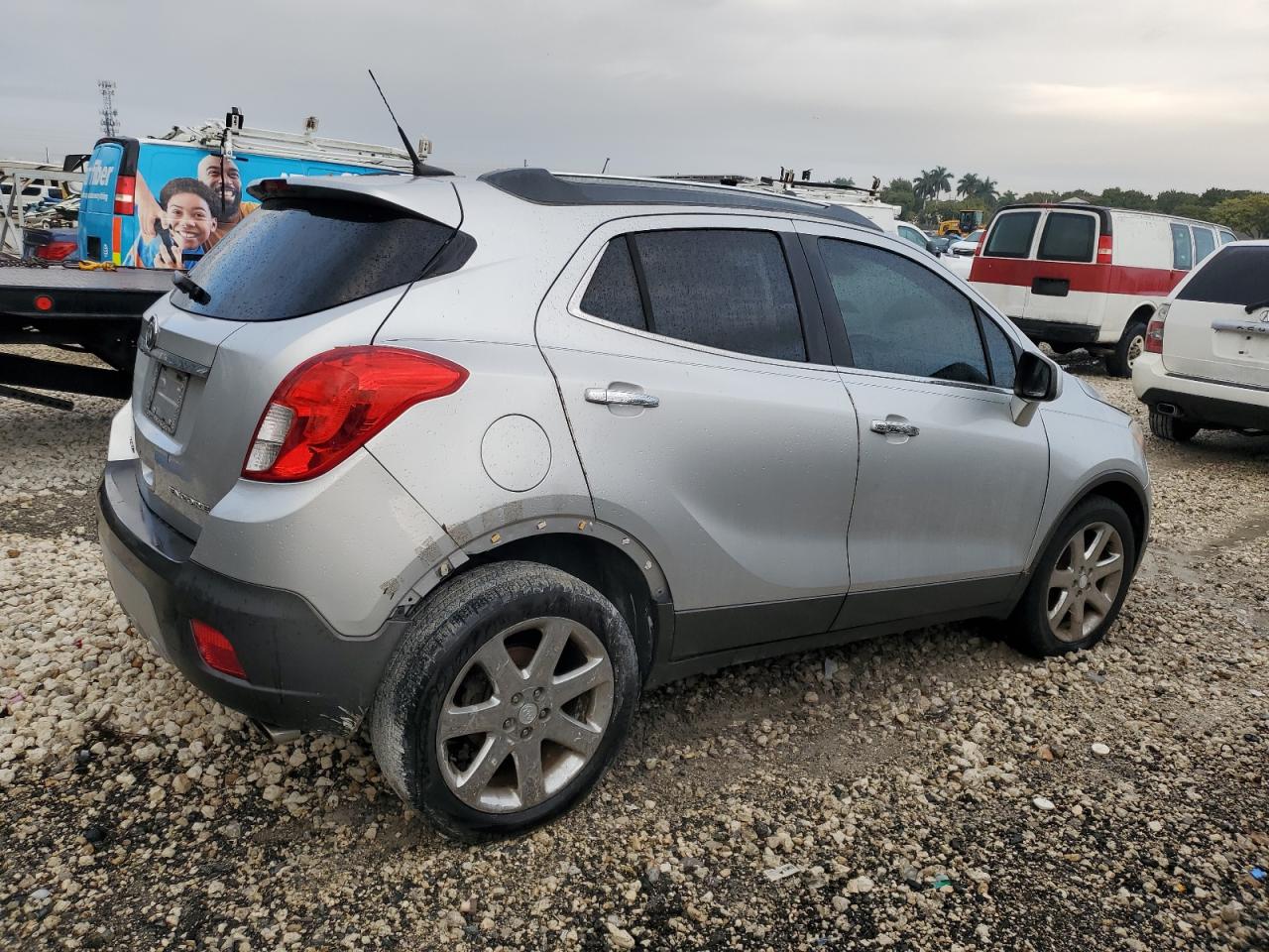 2013 Buick Encore VIN KL4CJCSB1DB064840 Copart auction photo, rear end damage thumbnail 3