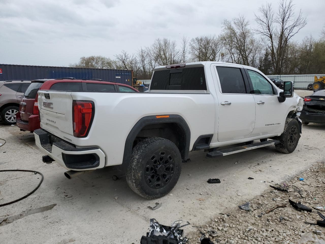 2021 GMC Sierra VIN 1GT49RE77MF254681 Copart auction photo, front end damage thumbnail 3