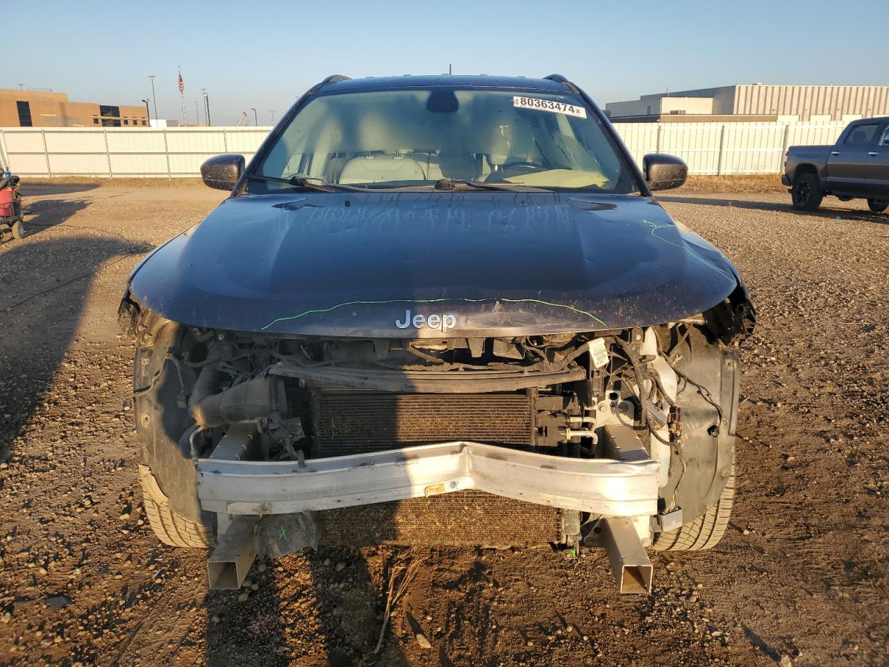 2017 Jeep Compass VIN 3C4NJDBB4HT692688 Copart auction photo, front end / hail damage thumbnail 5
