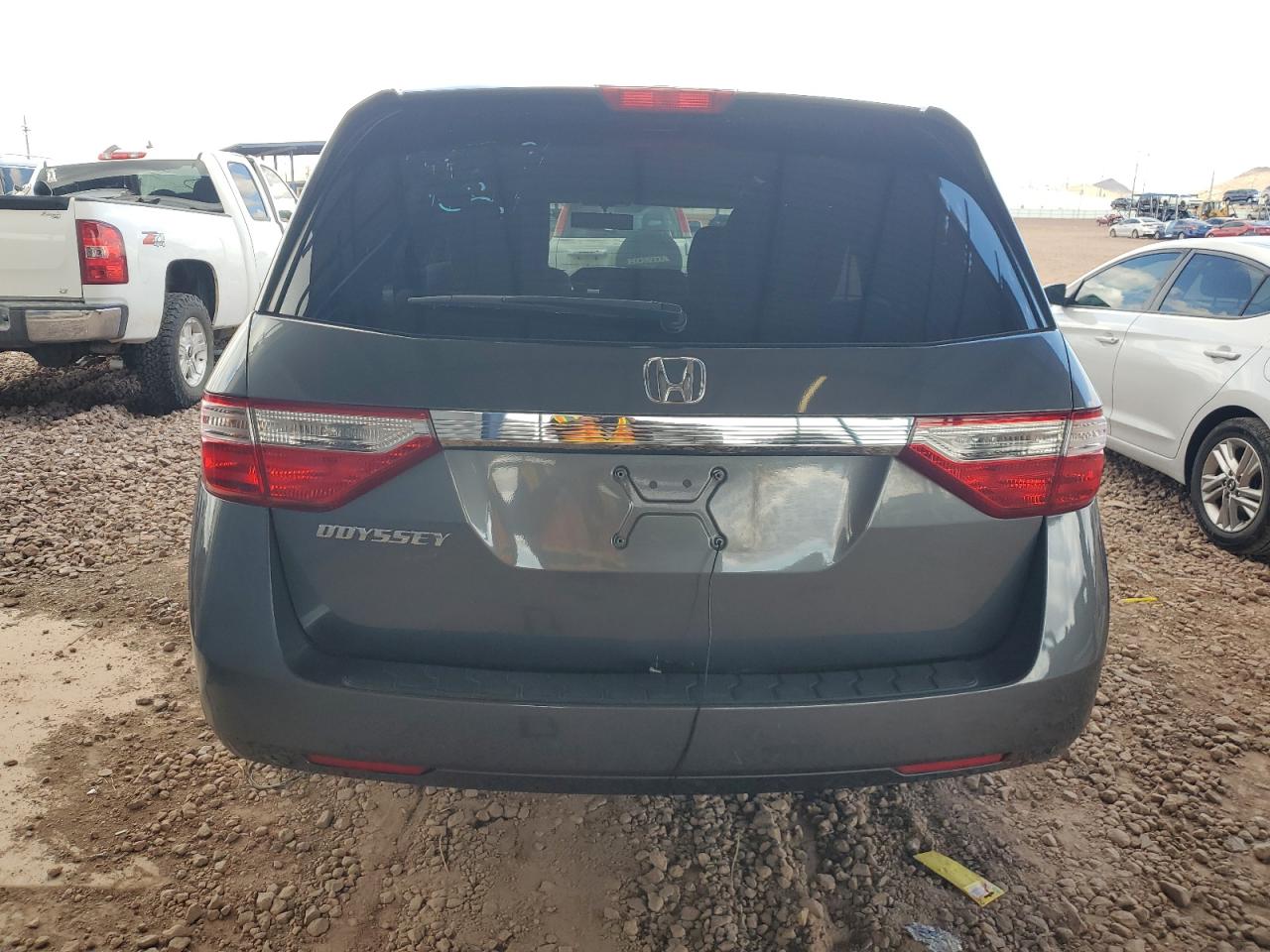 2012 Honda Odyssey VIN 5FNRL5H21CB013296 Copart auction photo, side / rear end damage thumbnail 6