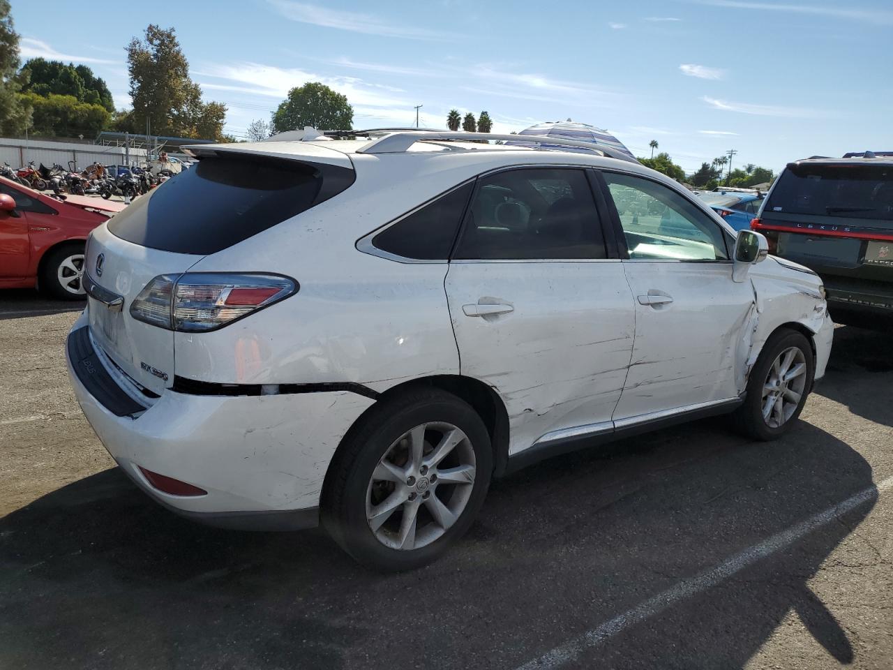2011 Lexus RX VIN 2T2ZK1BA2BC043269 Copart auction photo, front end / side damage thumbnail 3