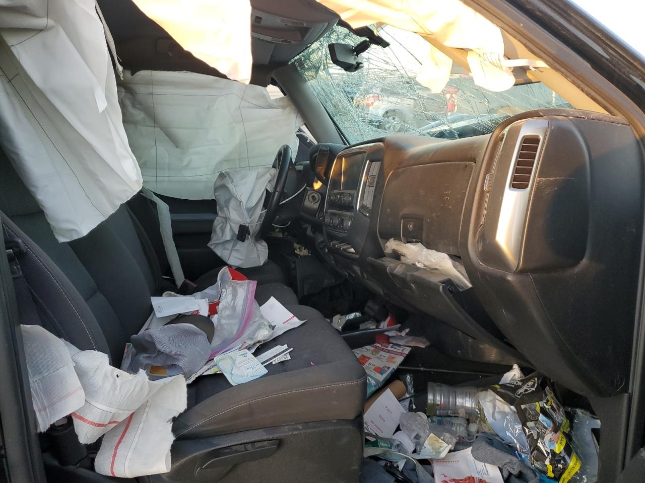 2017 Chevrolet Silverado VIN 3GCPCREC3HG443280 Copart auction photo, front end / side damage thumbnail 7