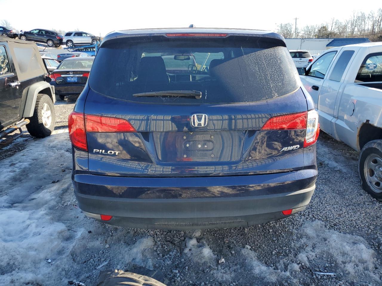 2016 Honda Pilot VIN 5FNYF6H50GB067228 Copart auction photo, all over damage thumbnail 6