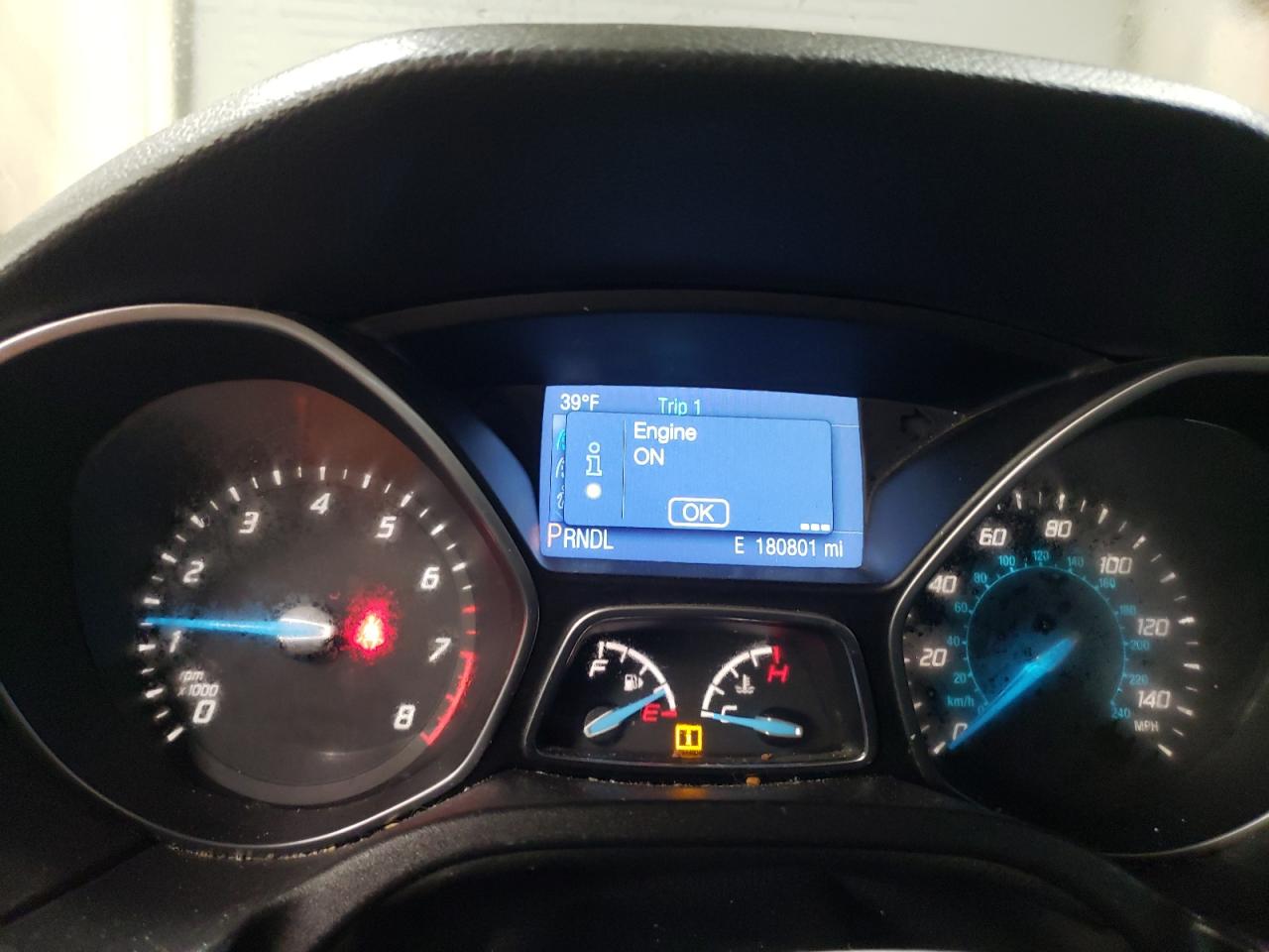 2014 Ford Focus VIN 1FADP3F28EL427901 Copart auction photo, front end damage thumbnail 9