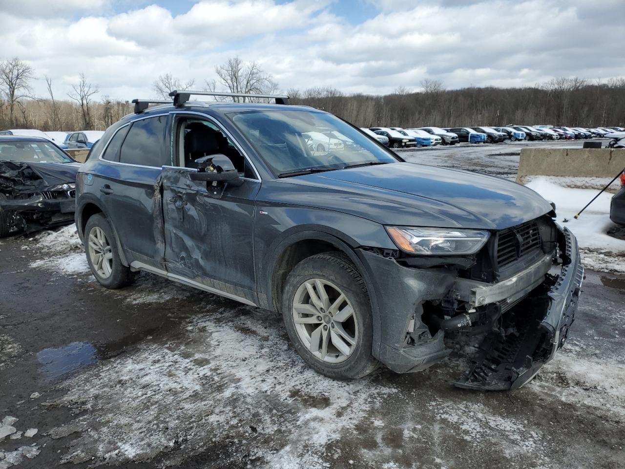 2023 Audi Q5 VIN WA1GAAFY3P2041102 Copart auction photo, front end / side damage thumbnail 4