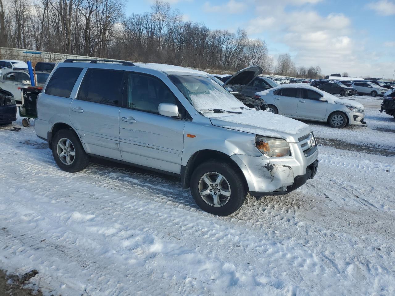 2008 Honda Pilot VIN 5FNYF18568B008656 Copart auction photo, all over damage thumbnail 4