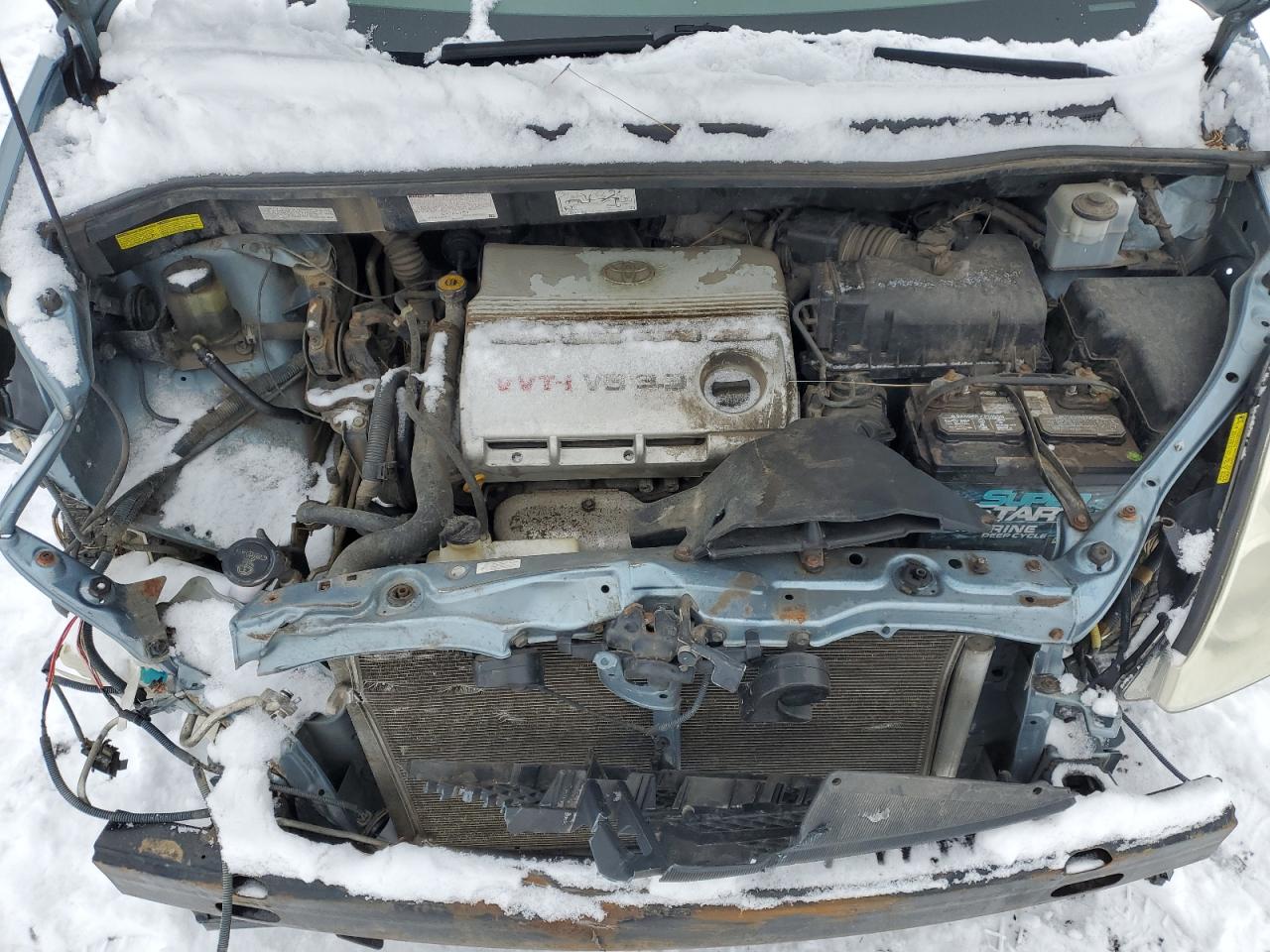 2005 Toyota Sienna VIN 5TDBA22C35S041767 Copart auction photo, front end / all over damage thumbnail 12