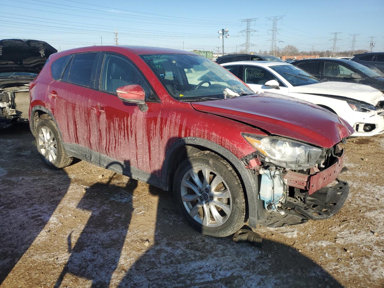 2015 Mazda CX-5 VIN JM3KE4DY5F0550778 Copart auction photo, front end / minor dent/scratches damage thumbnail 4