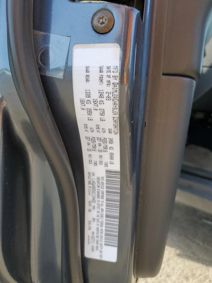 2004 Jeep Grand Cherokee VIN 1J4GW48S54C124452 Copart auction photo, side damage thumbnail 13