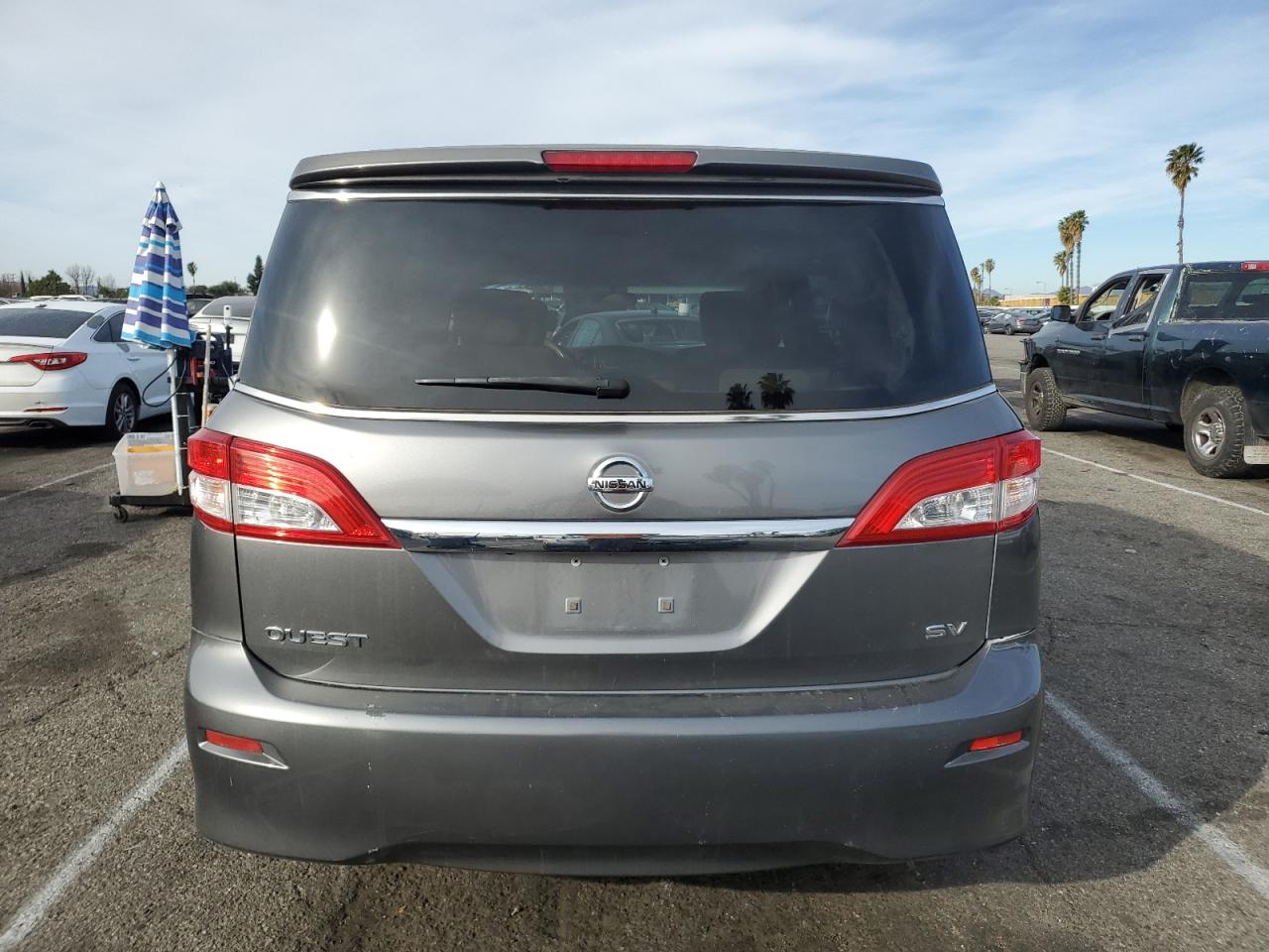 2015 Nissan Quest VIN JN8AE2KP2F9128440 Copart auction photo, side damage thumbnail 6