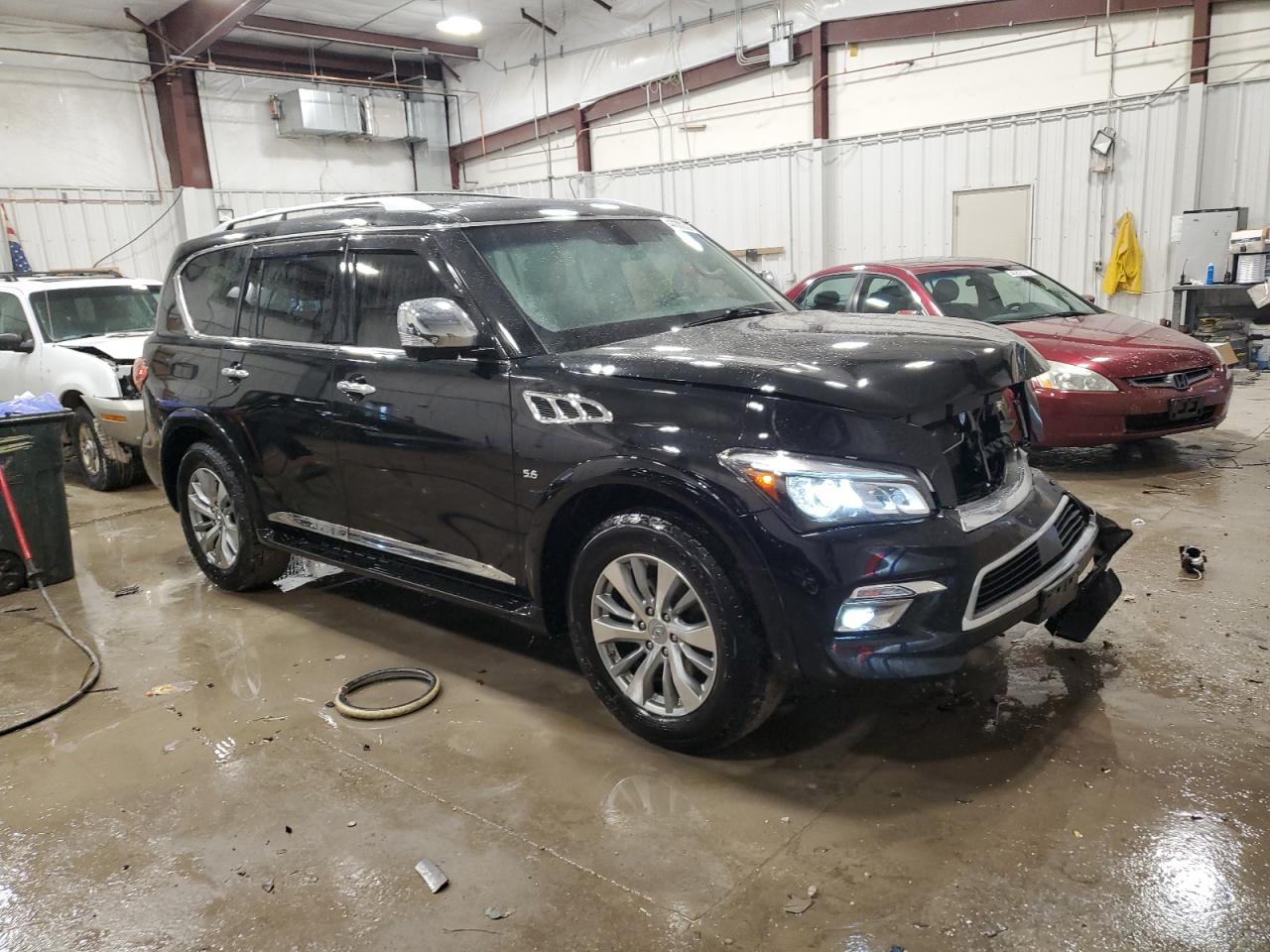 2016 Infiniti QX80 VIN JN8AZ2NCXG9400196 Copart auction photo, front end damage thumbnail 4